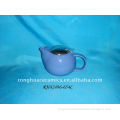 Stoneware New Blue Tea Pot with Stainless Steel Lid